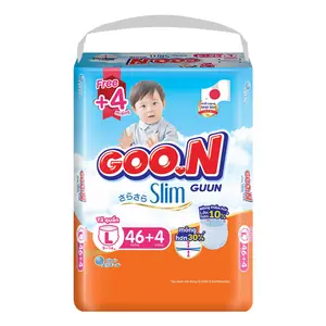 Tã Quần Cho Bé, Slim Guun Pant Diapers, L, 9 - 14kg, 46 + 4 Miếng - GOO.N